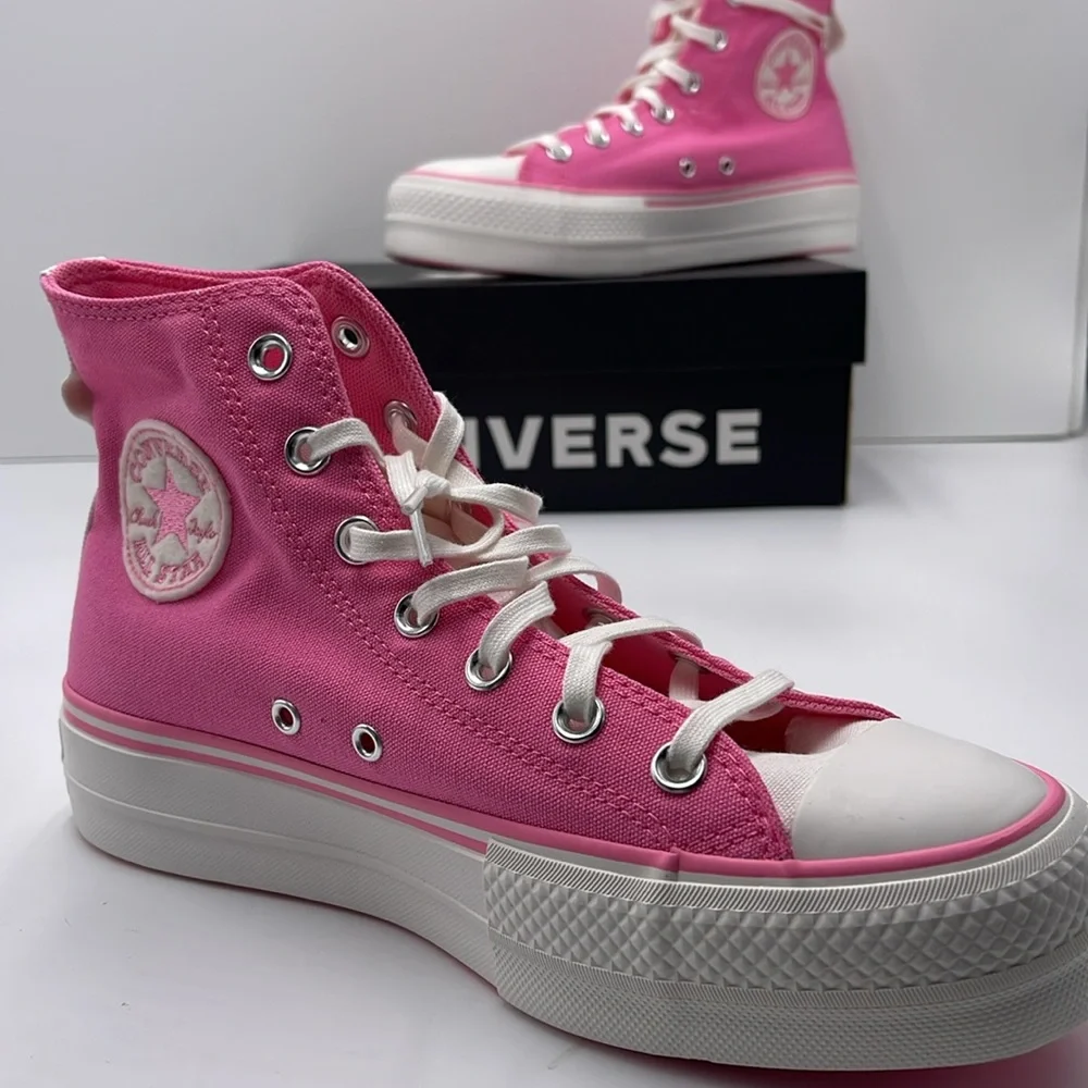 Converse WMNS A07141C CTAS LIFT HI OOPS PINK/OOPS PINK Platforms Sneakers